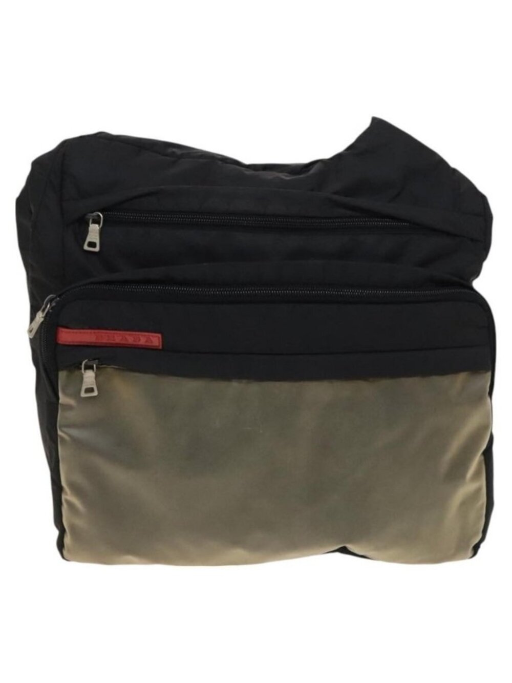 Authentic PRADA Sports Shoulder Bag Nylon Black Silver - Picture 5 of 16